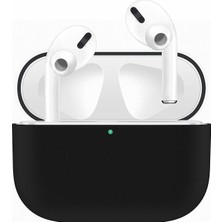 Case 4U Apple Airpods Pro Tam Kaplayan Silikon Kılıf - Siyah