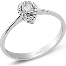 Lilarote 0.15 Ct Damla Pırlantalı Yüzük