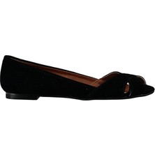 Fox Shoes Siyah Kadın Sandalet Düz Topuk