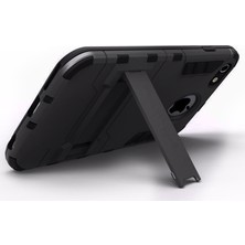 Microcase Apple iPhone 6 Plus/6S Plus Alfa Serisi Armor Standlı Perfect Koruma Kılıf - Siyah