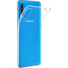 Microcase Samsung Galaxy A70s Ultra İnce 0.2 mm Soft Silikon Kılıf - Şeffaf