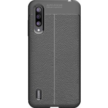 Microcase Xiaomi Mi 9 Lite Leather Tpu Silikon Kılıf - Siyah