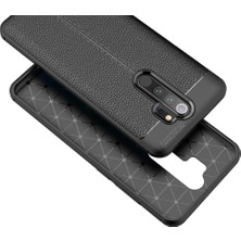 Microcase Xiaomi Redmi Note 8 Pro Leather Tpu Silikon Kılıf - Siyah