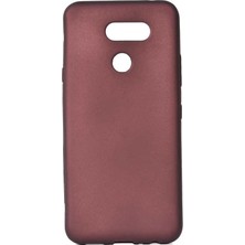 Tekno Grup LG K40s Kılıf Mat Premium Silikon Kılıf Bordo