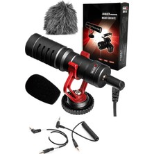 Midex CMR-105S Video Fotoğraf Makinesi Kamera Shotgun Mikrofon + Tüylü Sünger