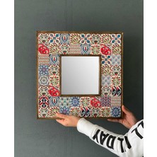 Oscar Stone Decor Çerçeveli Mozaik Doğaltaş Ayna