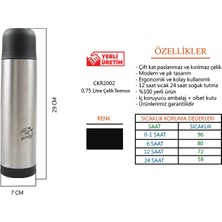 Cooker Paslanmaz Çelik Termos 750 ml / 12 Saat Sıcak – 24 Saat Soğuk