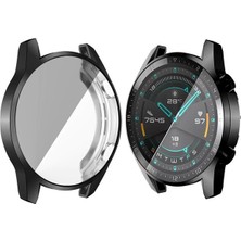 Ally Huawei Watch GT 2 46 mm 360 Koruma Ultra İnce Silikon Kılıf AL-31650 - Siyah