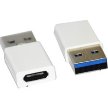 Gplus TC30 Type-C 3.1 To USB 3.0 Çevirici Dönüştürücü Mini Otg Adaptör Beyaz