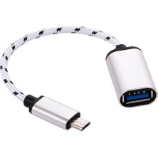 Gplus MC318  UTV007  Micro USB 3.0 To USB 3.0 Otg Kablo Gümüş