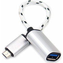 Gplus MC318  UTV007  Micro USB 3.0 To USB 3.0 Otg Kablo Gümüş