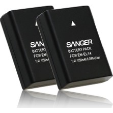 Sanger Nikon EN-EL14 İkili USB Şarj Cihazı ve Batarya Seti