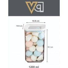 Vip Ahmet Erzak Kavanozları Baharatlık 1200 ml x 3 Adet
