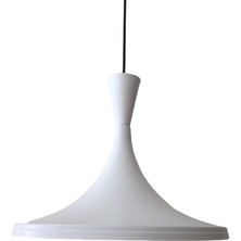 Riolight  Metal Sarkıt Avize Beyaz İçi Beyaz Sarkıt Avize 36 cm