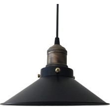 Riolight  Tekli Siyah Metal Sarkıt