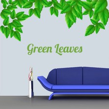 Kt Decoration Fresh Green Leaves Modern Duvar Sticker
