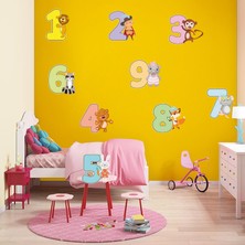 Kt Decoration Eğitici ve Öğretici Sevimli Sayılar Duvar Sticker