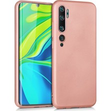 Microsonic Matte Silicone Xiaomi Mi Note 10 Pro Kılıf Rose Gold