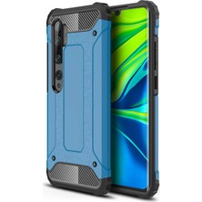 Microsonic Xiaomi Mi Note 10 Pro Kılıf Rugged Armor Mavi