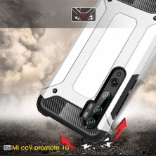 Microsonic Xiaomi Mi Note 10 Pro Kılıf Rugged Armor Mavi