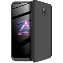 Microsonic Xiaomi Redmi 8A Kılıf Double Dip 360 Protective Siyah