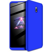 Microsonic Xiaomi Redmi 8A Kılıf Double Dip 360 Protective Mavi