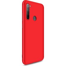 Microsonic Xiaomi Redmi Note 8 Kılıf Double Dip 360 Protective Kırmızı