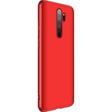 Microsonic Xiaomi Redmi Note 8 Pro Kılıf Double Dip 360 Protective Kırmızı