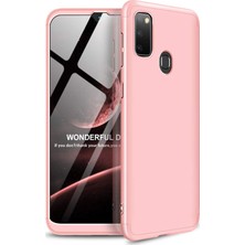 Microsonic Samsung Galaxy M30s Kılıf Double Dip 360 Protective Rose Gold