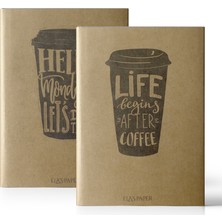 Ela'S Paper Coffee 2 İnce Düz 2li paket