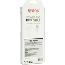 Syrox SYX-C01 Lightning Data ve Şarj Kablosu