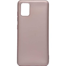 Coverzone Samsung Galaxy A71 Kılıf Premier Silikon Pre Rose Gold