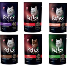Reflex Plus Gourmet Karışık Pouch Konserve Yaş Kedi Maması 100 gr x 24 Adet