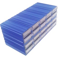 Sembol 300 Plastik Çekmeceli Kutu En Küçük Ebat 20 Çekmeceli 4,6 x 11,7 x 2,4 cm