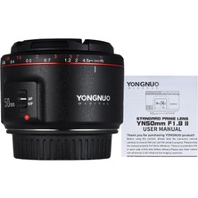 Yongnuo 50 mm F1.8 II Canon Uyumlu Otofokus Prime Lens (Siyah)