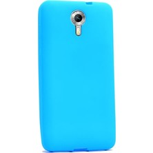 Case Street General Mobile 4G Android One Kılıf Premier Silikon + Nano + Kalem Koruyucu Mavi