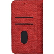 Case Street Xiaomi Redmi Note 8 Kılıf Kartvizitli Exclusive Spor Cüzdan Kırmızı