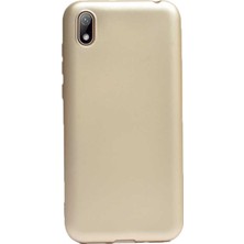 Case Street Huawei Honor 8S Kılıf Premier Silikon Esnek Arka Koruma Gold