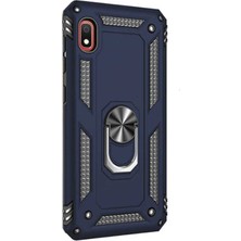 Case Street Xiaomi Redmi 7a Kılıf Vega Standlı Yüzüklü Mıknatıslı Lacivert