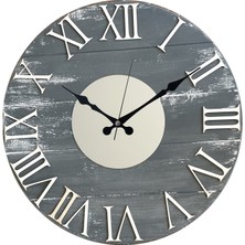 Markakanvas Aynalı Eskitme Duvar Saati