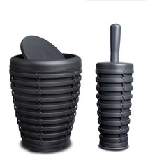 Primanova Palm Çöp Kovası Klozet Frıçası Antrasit