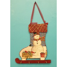 Markakanvas Dekoratif YeniYıl Yılbaşı Anahtar Askılığı