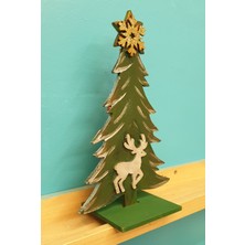 Markakanvas Dekoratif YeniYıl Yılbaşı Çam Ağacı El İşçiliği ile Hazırlanmış Renkli Süs