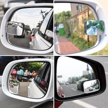 Kare Çerçevesiz Gerçek Cam Ultra Ince Kör Nokta Aynası 360 Derece
