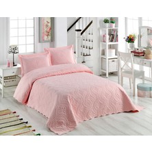 Örtüm Ivy Pudra Çift Kişilik Microfiber Kapitone Yatak Örtüsü