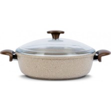 Thermoad Vizon Love Granit Karnıyarık Tenceresi 22 cm Sağlıklı Pişirme İçin Özel Kaplama