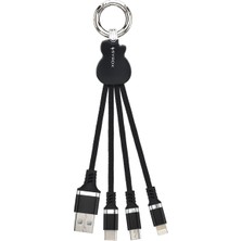 Syrox Çoklu USB Hızlı Şarj ve Data Kablo 2.0A - Siyah