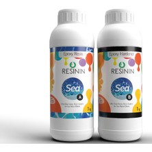 Resinin Sea A+B Deniz Dalgası Efekti Için Şeffaf Epoksi Reçine 2 kg