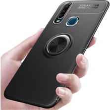 Case 4U Honor 9X - Huawei Y9 Prime 2019 Kılıf Ultra Korumalı Manyetik Autofocus Shockprof Ravel Yüzüklü Standlı Slikon Kapak Arka Kapak Siyah