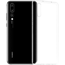 Case 4U Honor 9X - Huawei Y9 Prime 2019 Kılıf A+ Şeffaf Lüx Süper Yumuşak 0.3mm Ince Slim Silikon + Cam Ekran Koruyucu Temperli Şeffaf